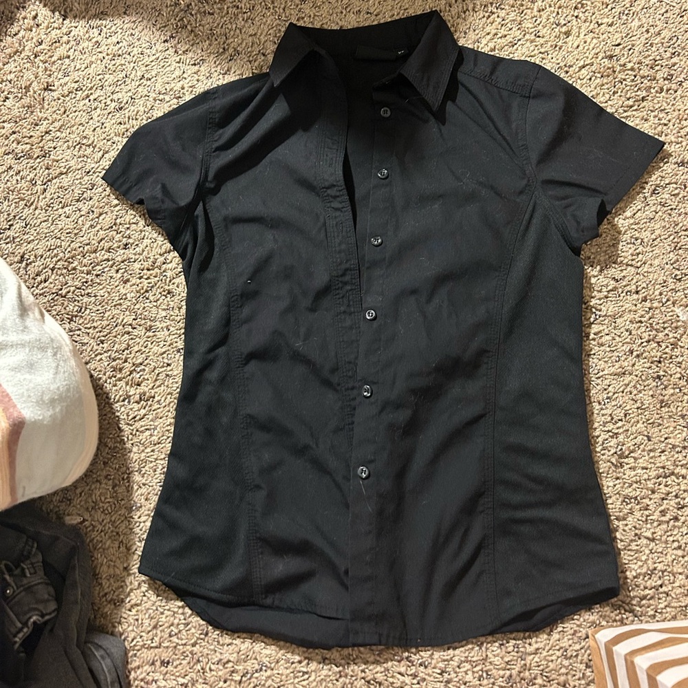 Button up chef top